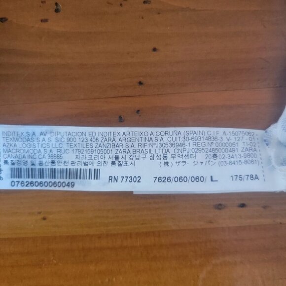 ZARA Women's Navy/White Polka Dot Skirt with Contrasting Waistband - Size M - Picture 10 of 11